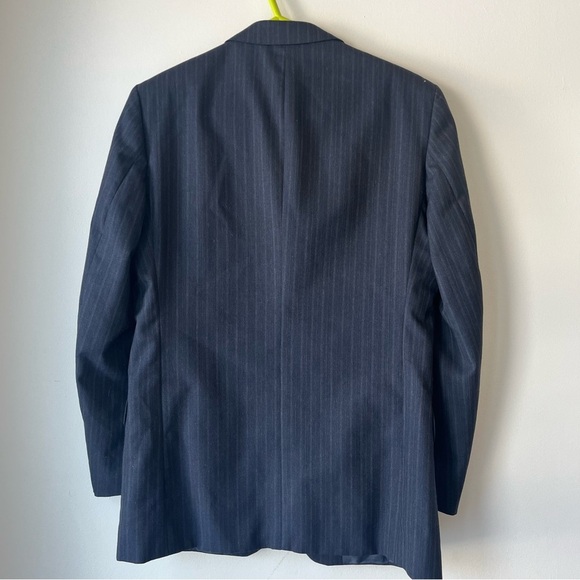 Vintage Jonathan Bryan Wool Blazer Made in Canada | Jack Fraser | Navy Pinstripe - Picture 11 of 11